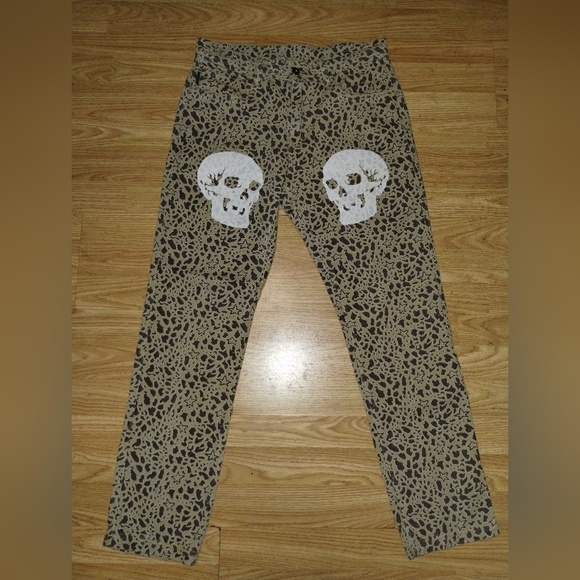 Pleasures  Wisdom Leopard Print Skull Pants Men's Size 30 . - Picture 1 of 8